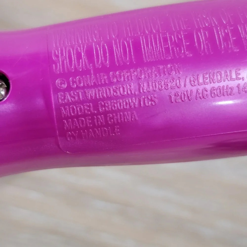 Conair You Style 2-in-1 Curling Iron and Crimper Pink CS600WTCS Hot Tool